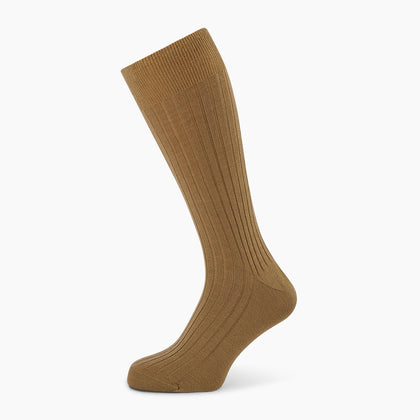 Camel Cashmere Mid-length Socks Image 4