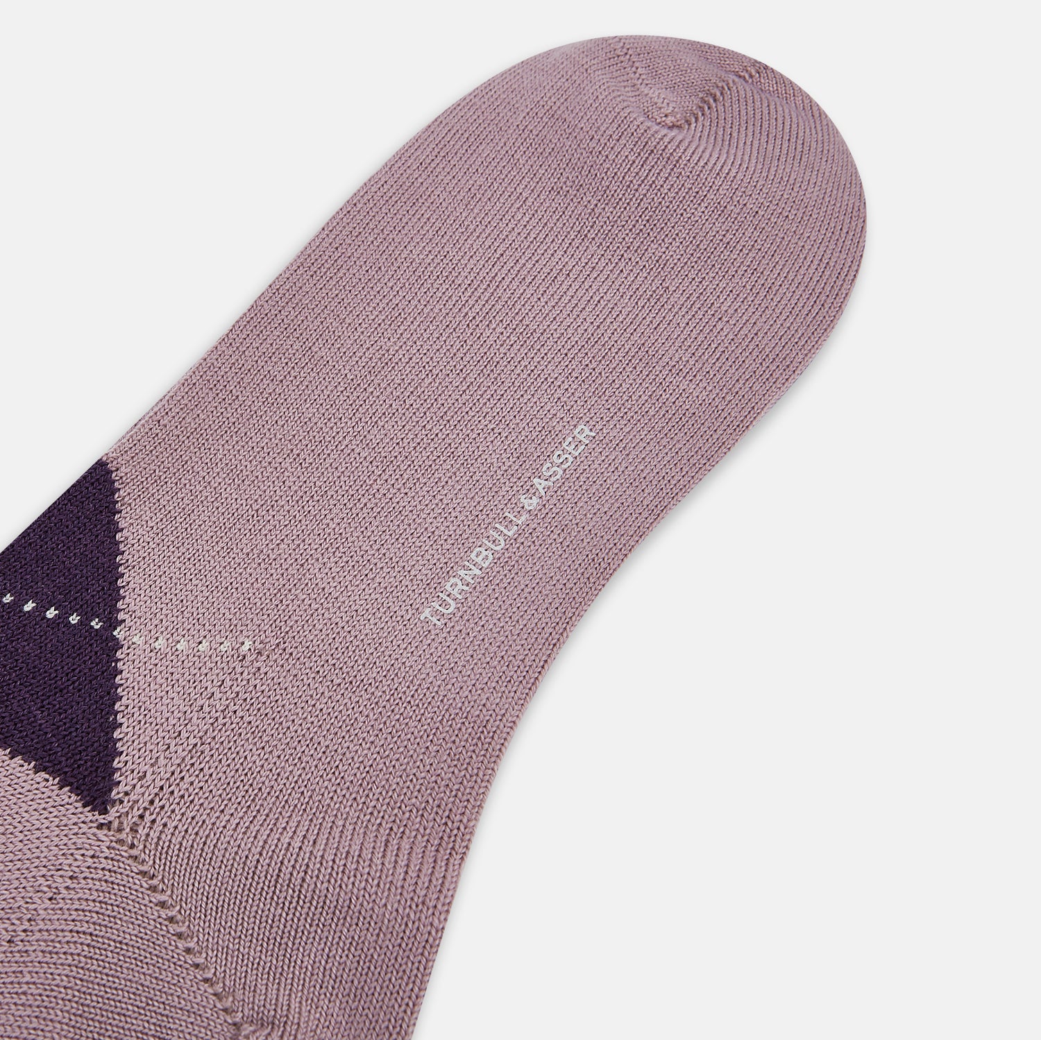 View 3 of product Lavender & Purple Check Wool Mid-length Socks 13