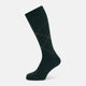Forest Green & Tan Diamond Wool Mid-length Socks 13