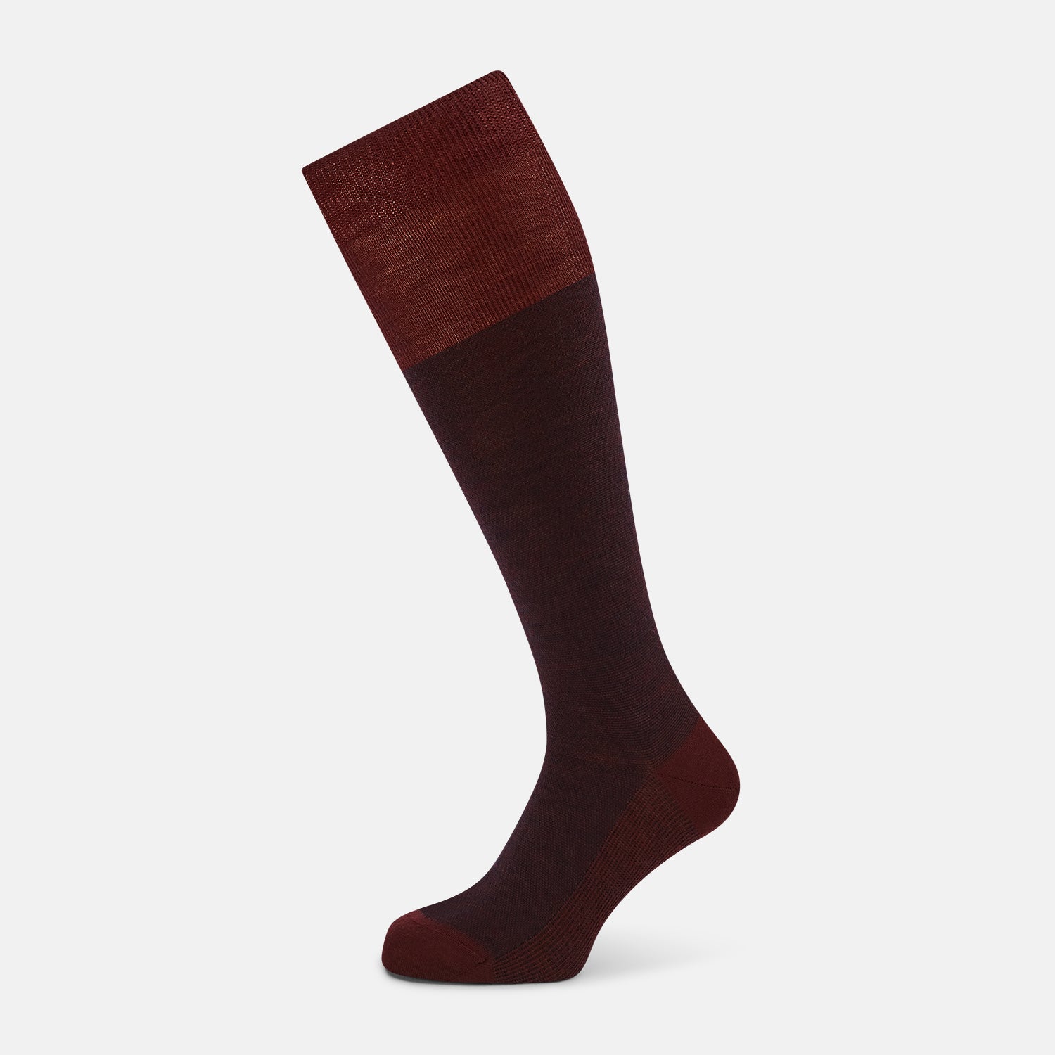 View 1 of product Burgundy and Navy Wool Long Socks 13
