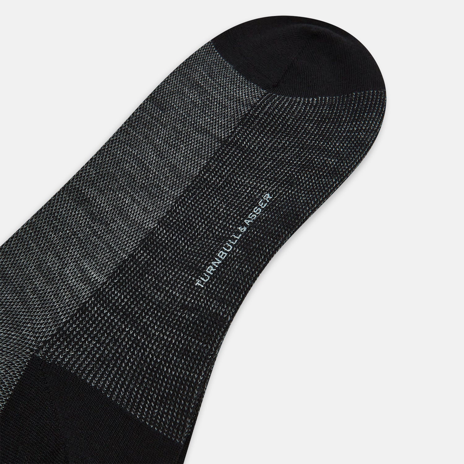 View 3 of product Black and Grey Motif Wool Mid-length Socks 13