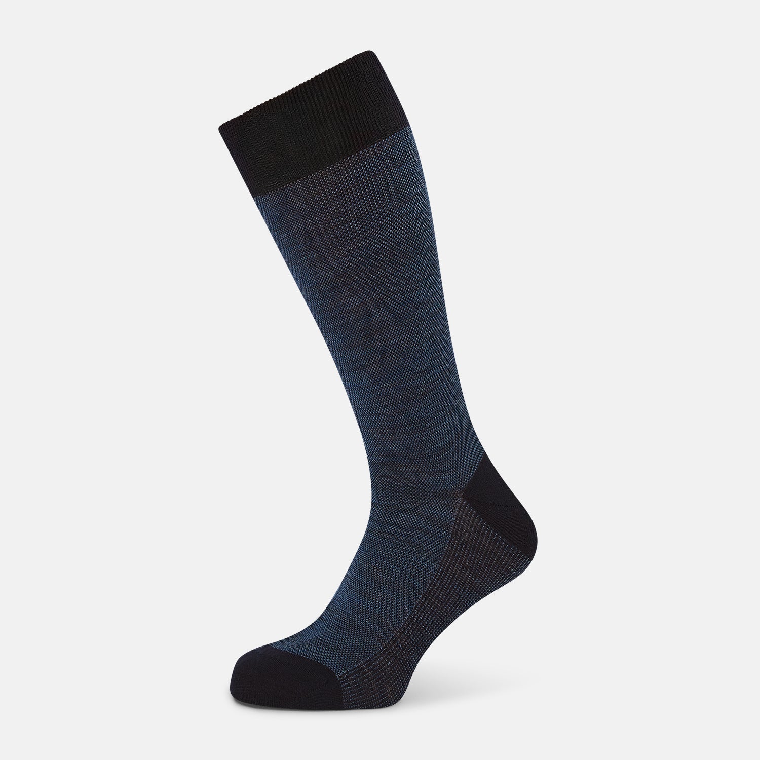 View 1 of product Navy Motif Wool Mid-length Socks 13