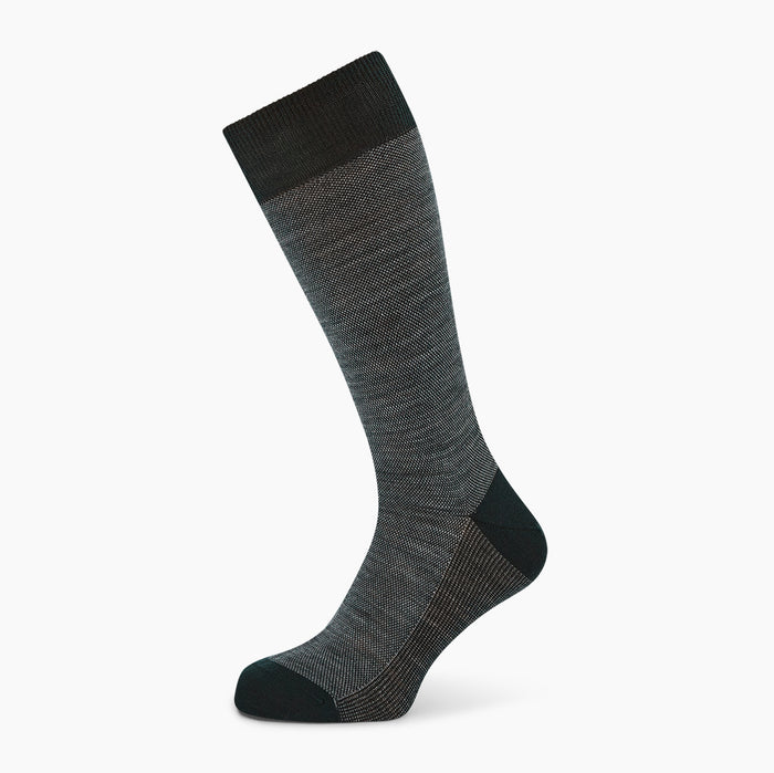 Sage Motif Wool Mid-length Socks Image 4