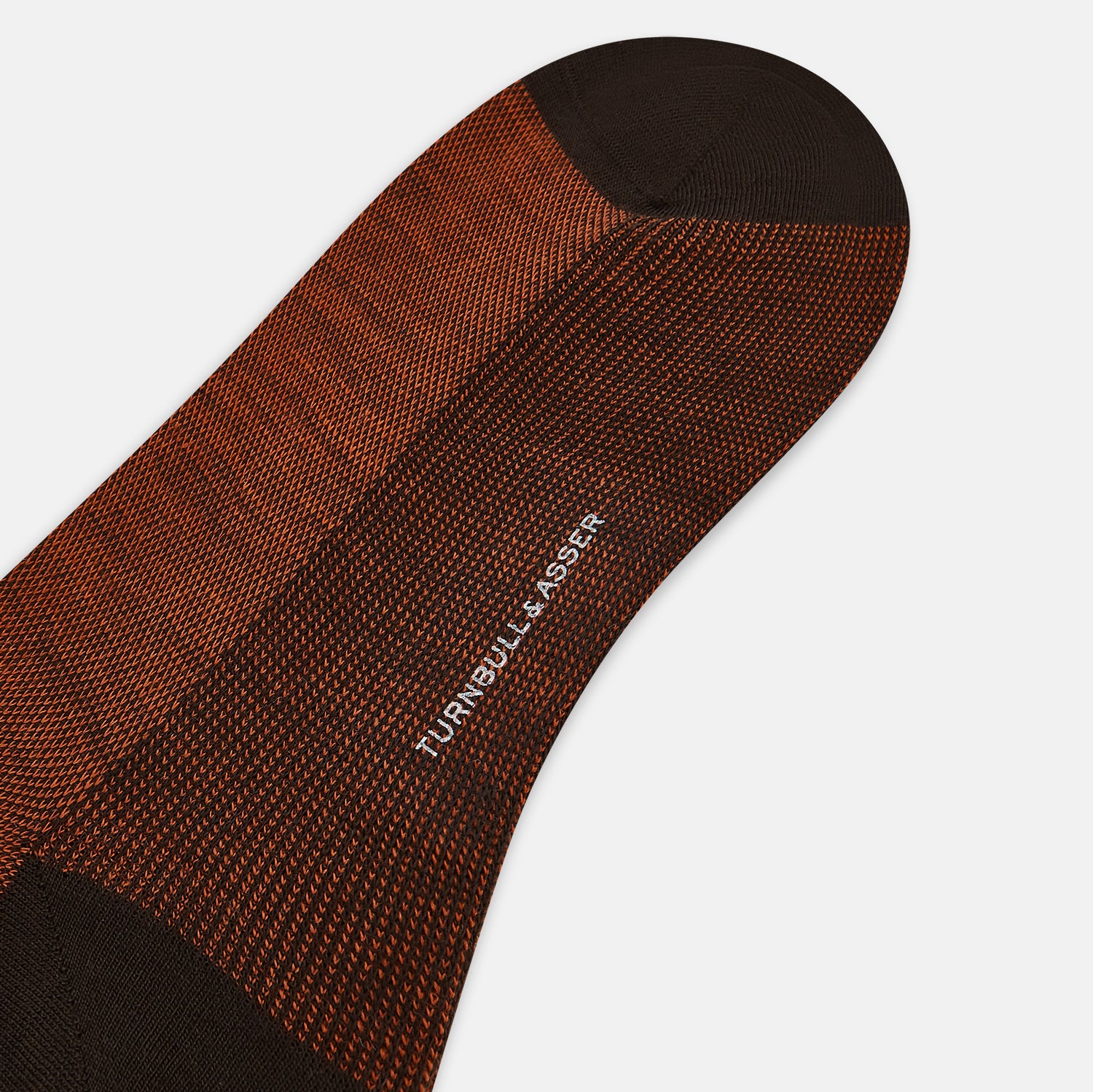 View 3 of product Rust and Brown Motif Wool Mid-length Socks 13