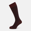 View 1 of product Burgundy Motif Intarsia Wool Mid-length Socks 13