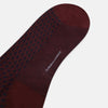 View 3 of product Burgundy Motif Intarsia Wool Mid-length Socks 13