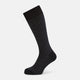Charcoal Melange Motif Intarsia Wool Mid-length Socks 13