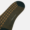 View 3 of product Forest Green & Beige Antique Motif Wool Long Socks 11
