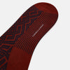 View 3 of product Burgundy and Navy Motif Wool Long Socks 13