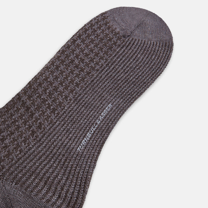 SOCKS WOOL/ CASHMERE LONG PINE CONE Image 2