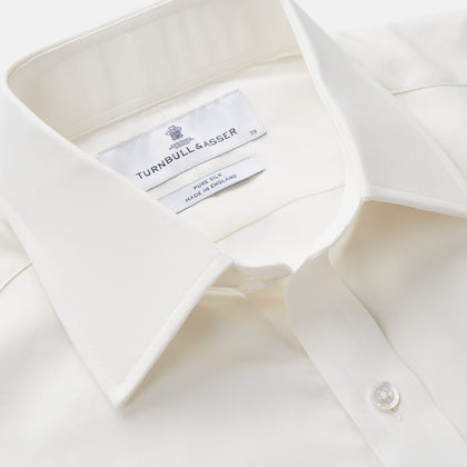 Cream Silk Mayfair Shirt Image 1