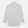 View 3 of product The Turnbull & Asser Plain White Cotton Shirt features a T&A collar, 3-button cuffs, and a timeless minimalist design, shown on a plain white background.