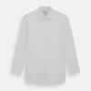 View 1 of product The Turnbull & Asser Plain White Cotton Shirt features a T&A collar, 3-button cuffs, and a timeless minimalist design, shown on a plain white background.