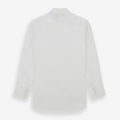 White Sea Island Quality Cotton Shirt with T&A Collar and Double Cuffs Image 2