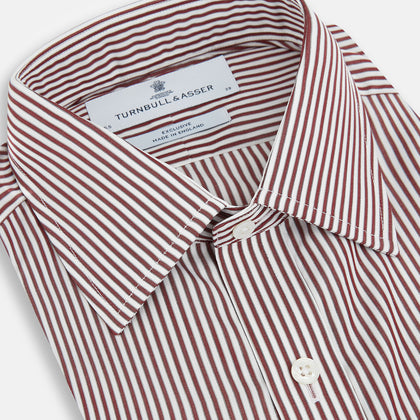 Burgundy Halo Stripe Winston Shirt Image 1