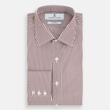 Burgundy Halo Stripe Winston Shirt Image 4