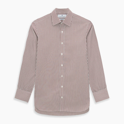 Burgundy Halo Stripe Winston Shirt Image 6