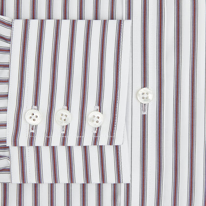 Burgundy Track Stripe Winston Shirt Image 3