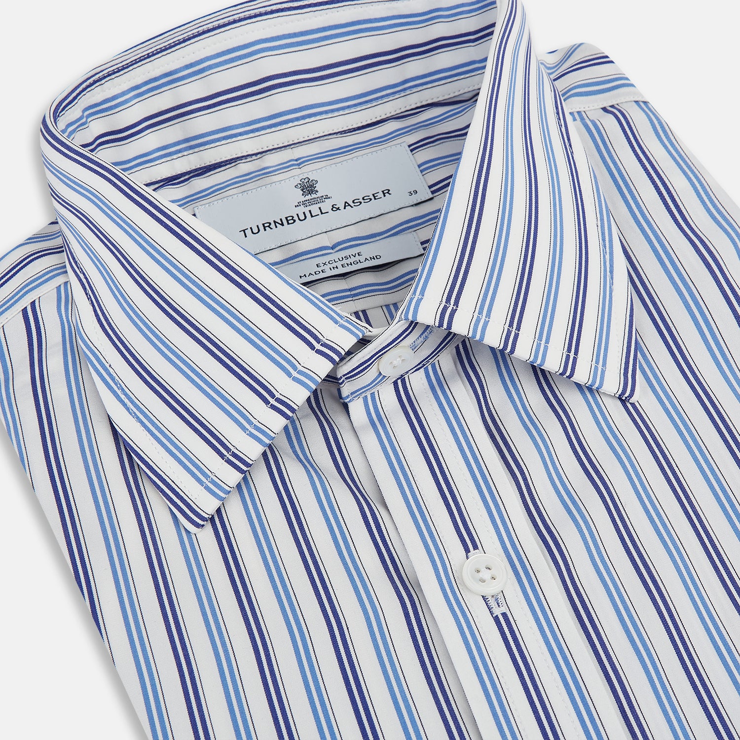 View 2 of product Blue and Navy Multi Stripe Mayfair Shirt 19