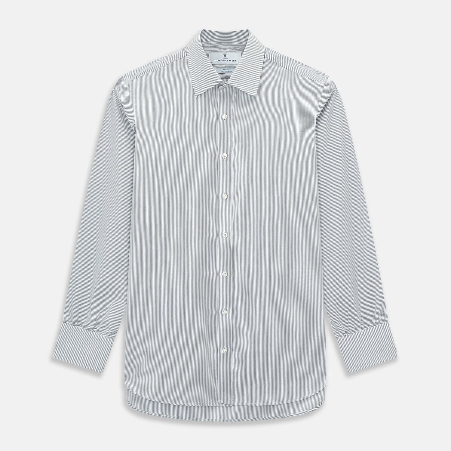 View 1 of product Navy Ripple Double Pinstripe Mayfair Shirt 14.5
