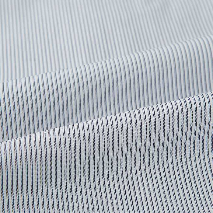 Navy Ripple Double Pinstripe Mayfair Shirt Image 5