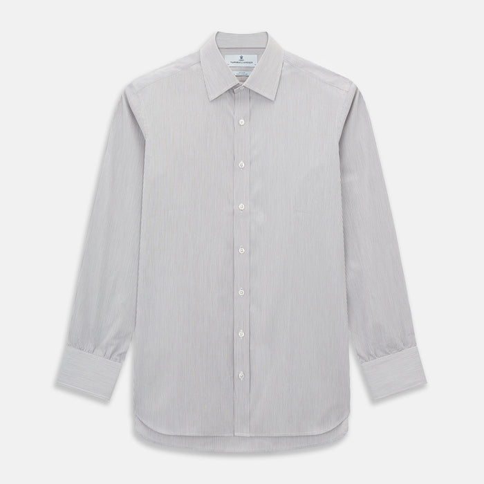 Brown Ripple Double Pinstripe Mayfair Shirt