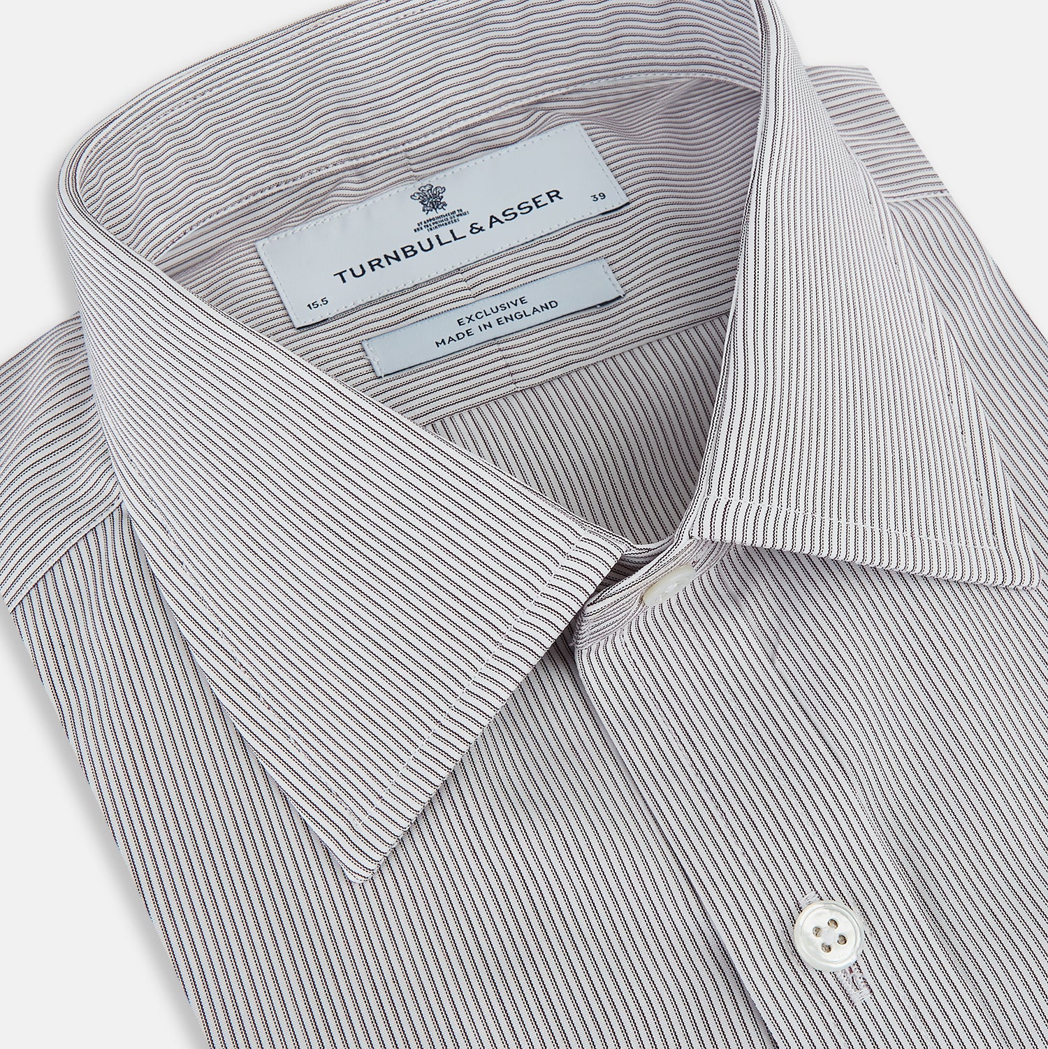 View 2 of product Brown Ripple Double Pinstripe Mayfair Shirt 17