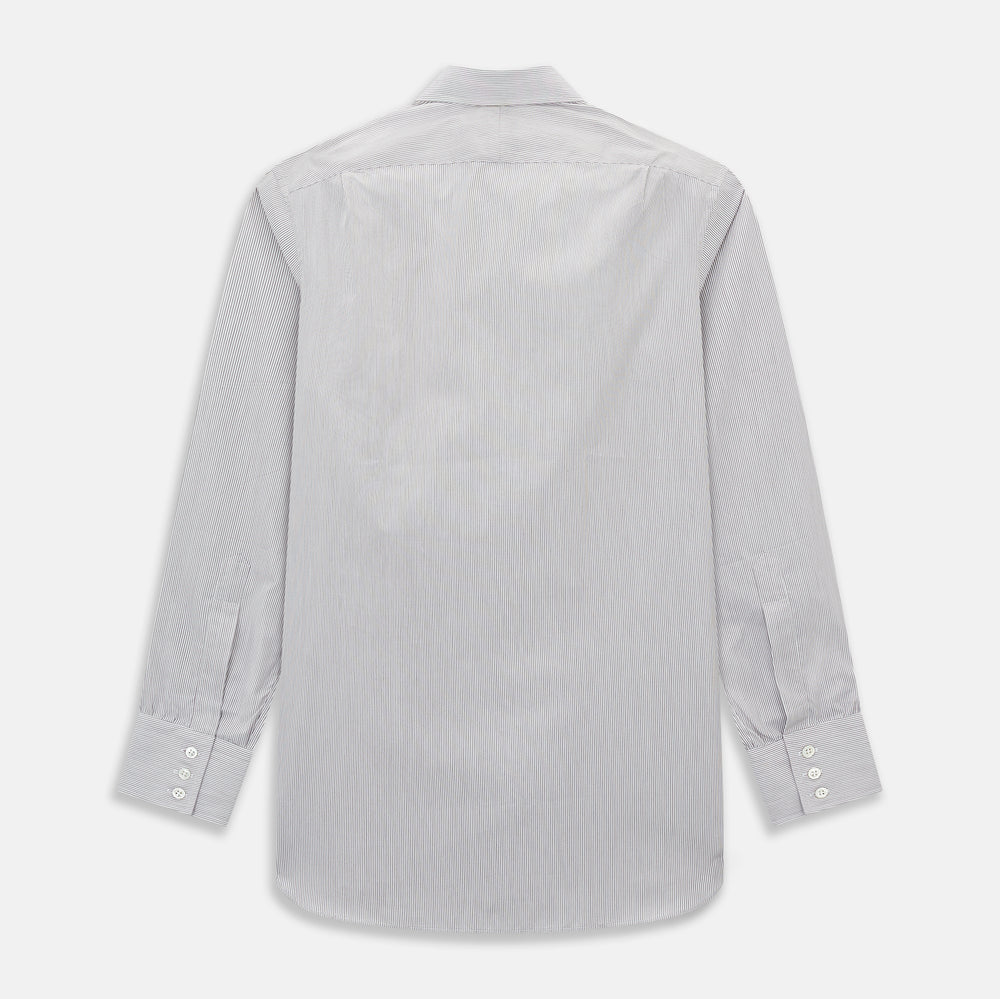 Brown Ripple Double Pinstripe Mayfair Shirt 17