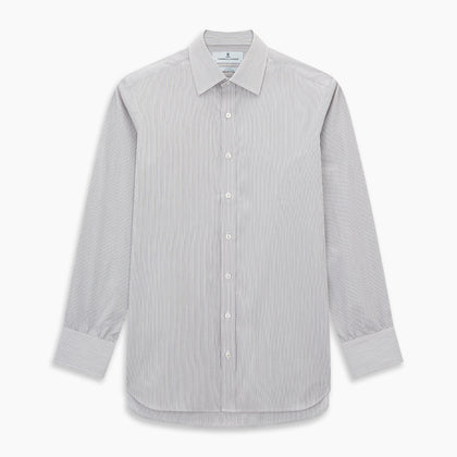 SHIRTS RF NEW T&A COLLAR 3BC WH W/ BROWN STRIPE Image 6