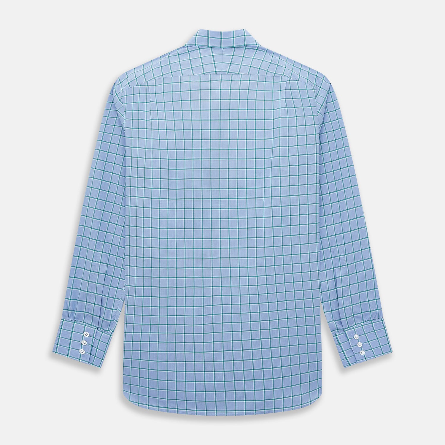 View 3 of product Blue and Green Windowpane Mayfair Shirt 19