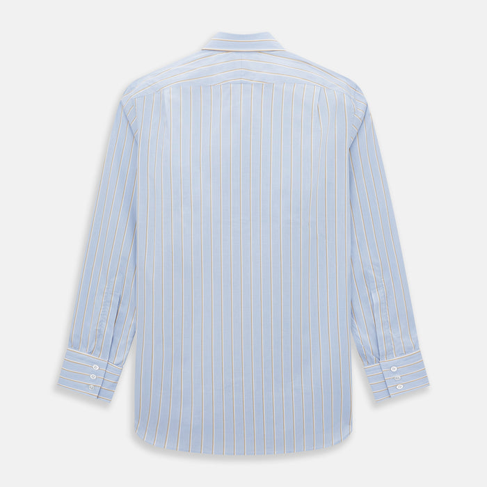 Blue and Yellow Multi-Stripe Mayfair Shirt Image 2