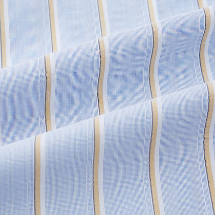 Blue and Yellow Multi-Stripe Mayfair Shirt Image 5