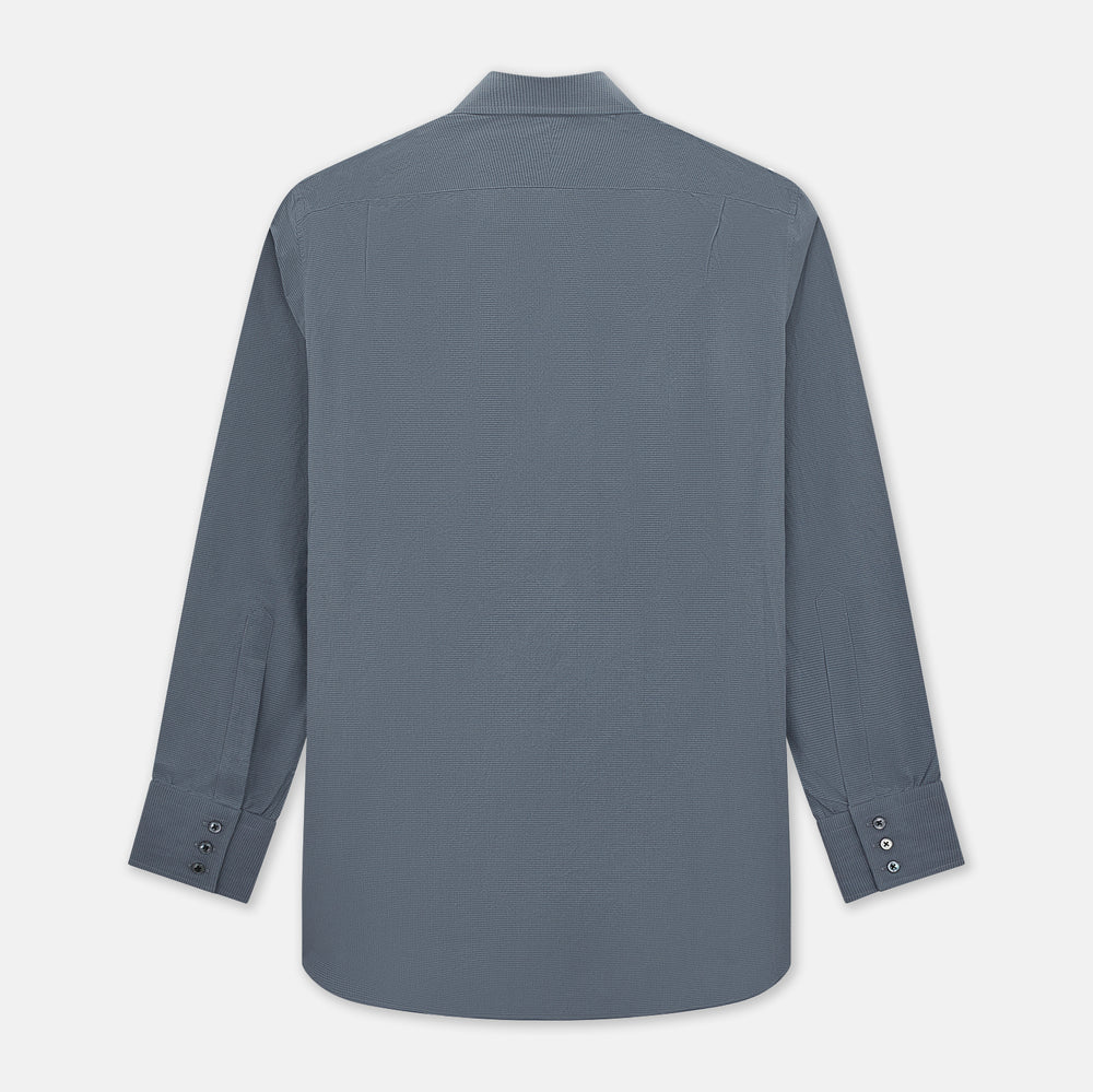 Grey Pin Check Mayfair Shirt 19