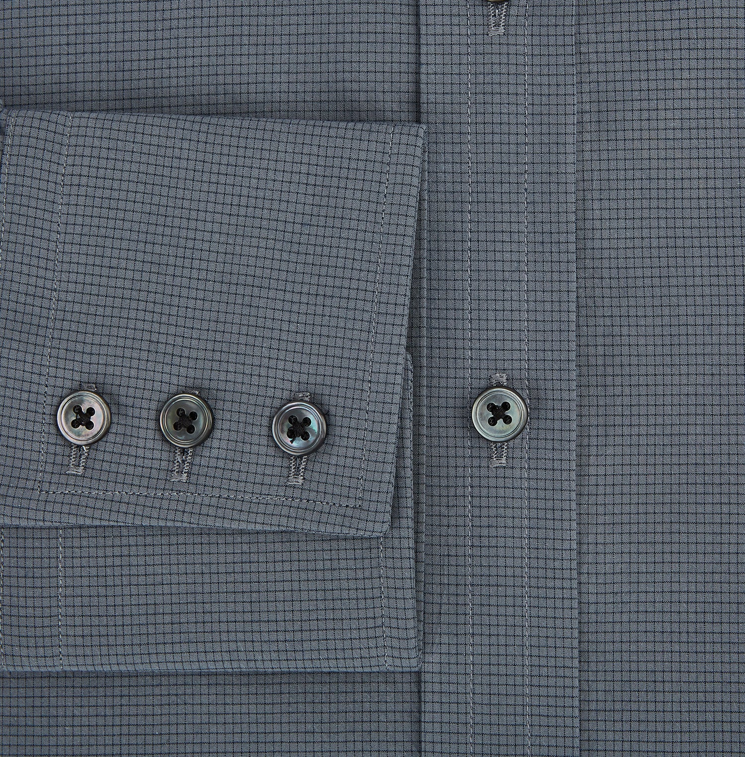 View 4 of product Grey Pin Check Mayfair Shirt 19