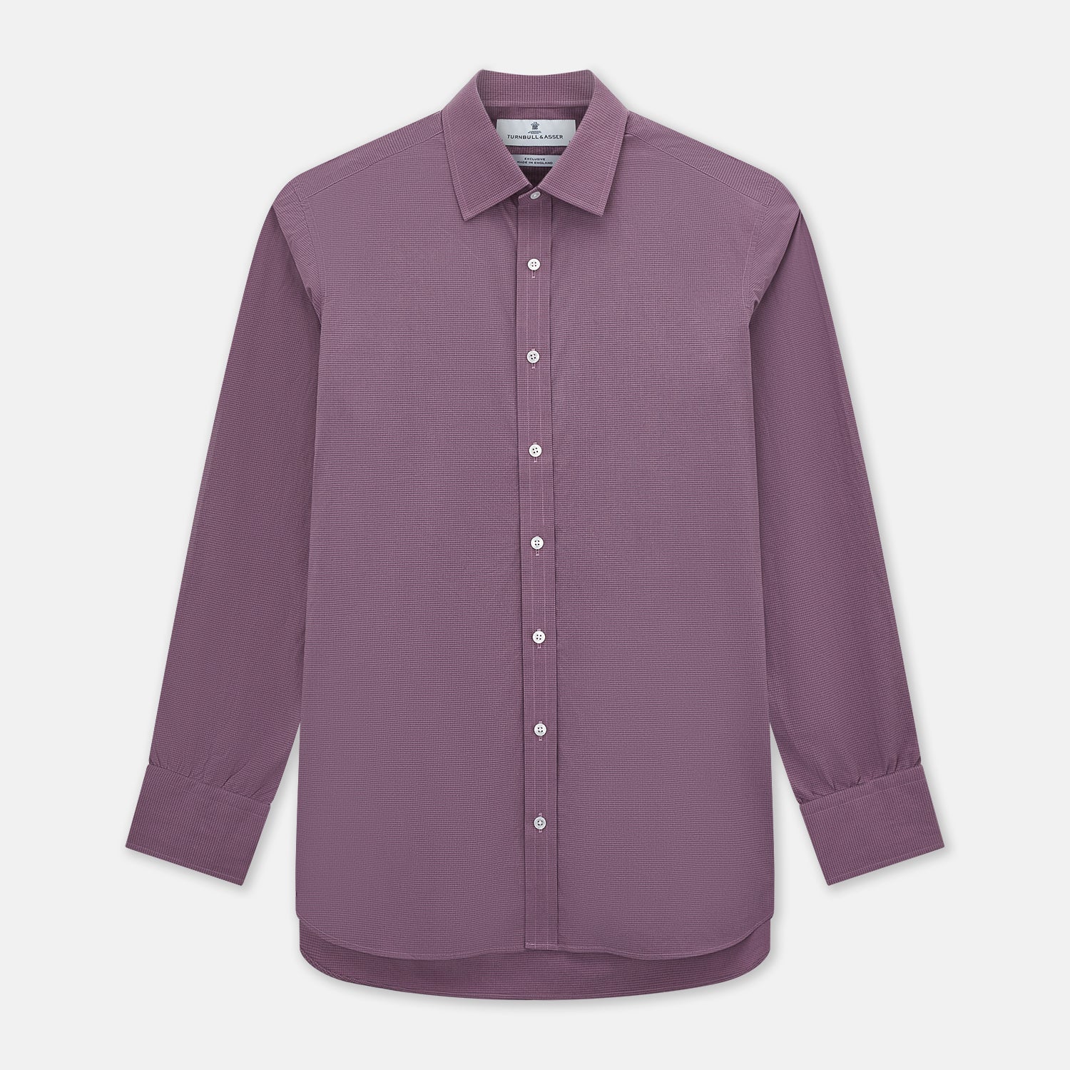 View 1 of product Light Plum Pin Check Mayfair Shirt 19
