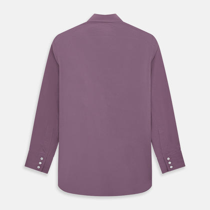 Light Plum Pin Check Mayfair Shirt Image 2