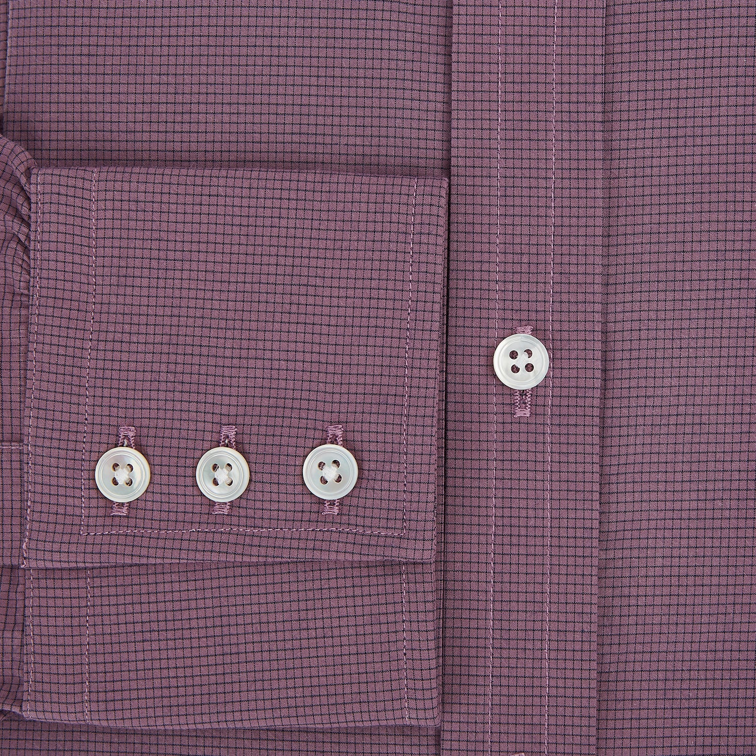 View 4 of product Light Plum Pin Check Mayfair Shirt 19