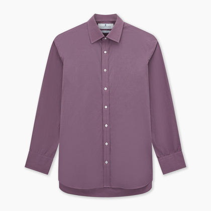 Light Plum Pin Check Mayfair Shirt Image 6