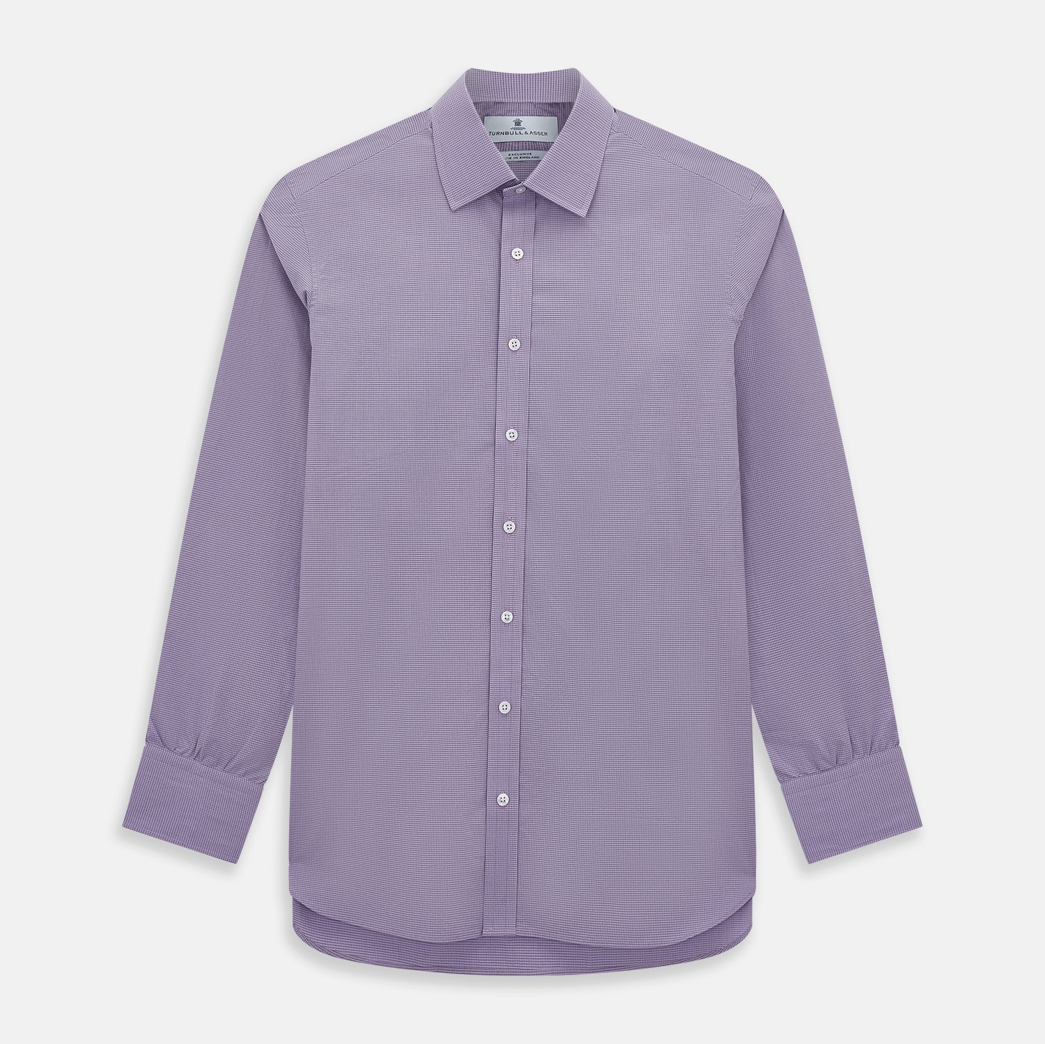 View 1 of product Lilac Pin Check Mayfair Shirt 19