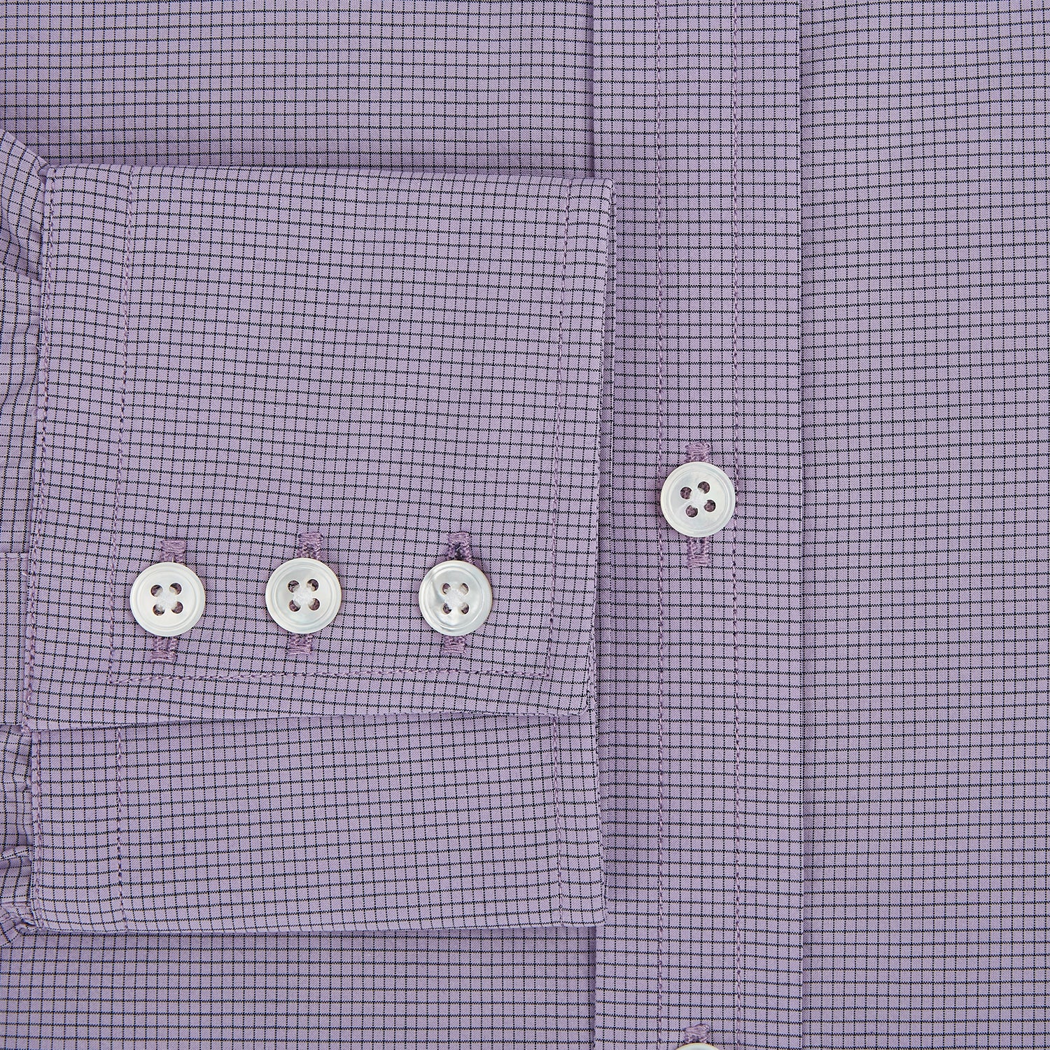 View 4 of product Lilac Pin Check Mayfair Shirt 19