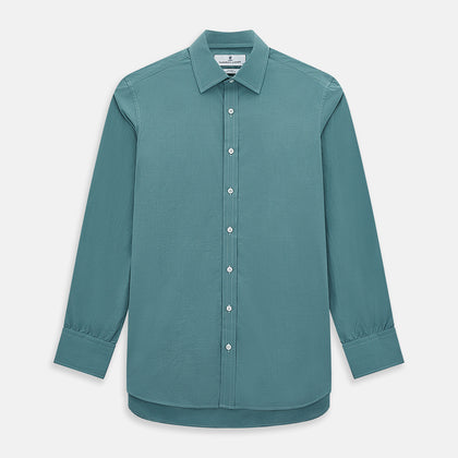 Sage Pin Check Mayfair Shirt