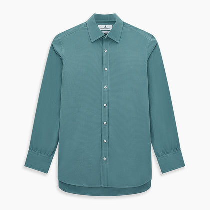 Sage Pin Check Mayfair Shirt Image 6