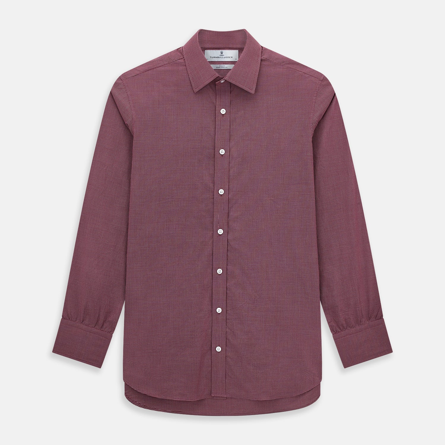 View 1 of product Wine Pin Check Mayfair Shirt 19