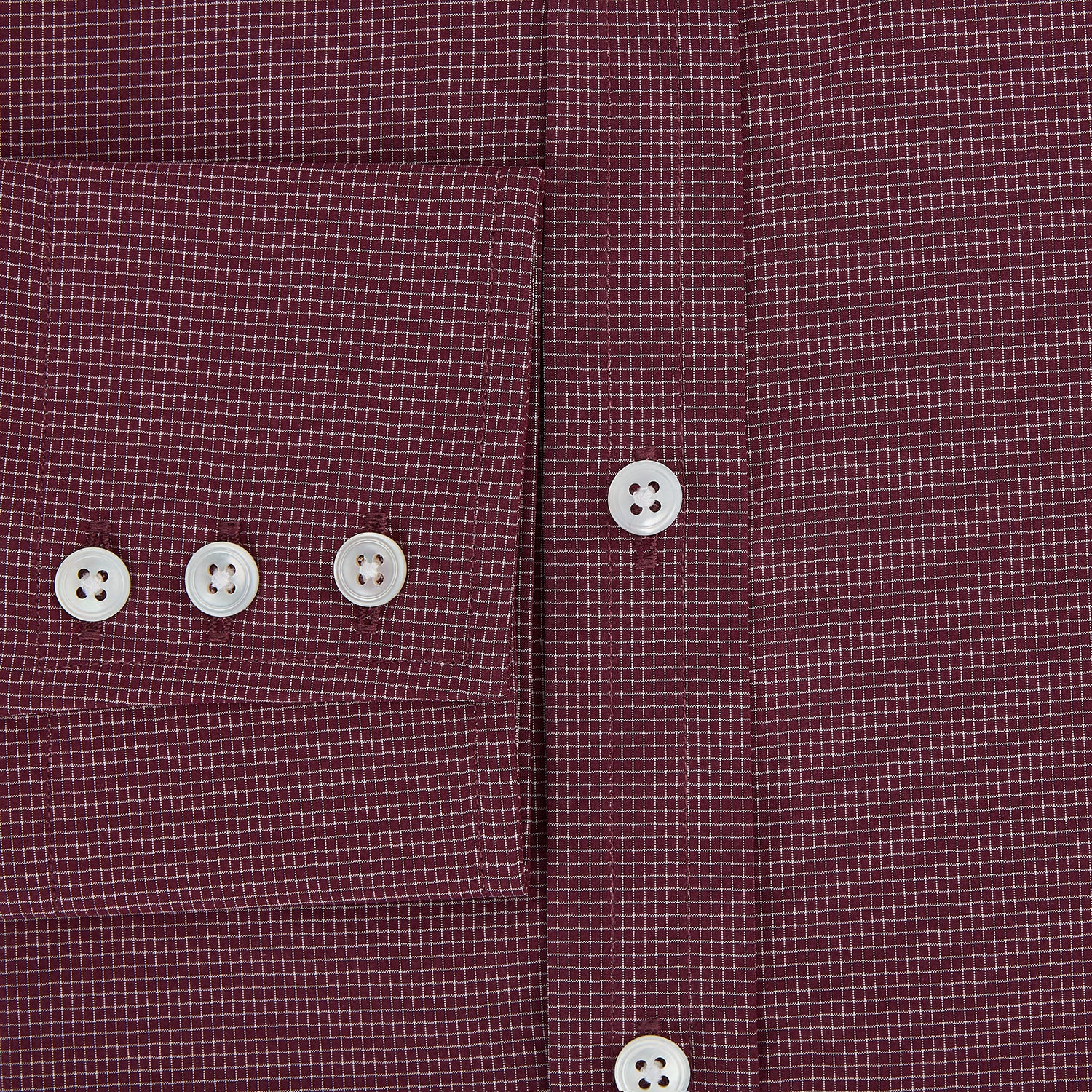 View 4 of product Wine Pin Check Mayfair Shirt 19