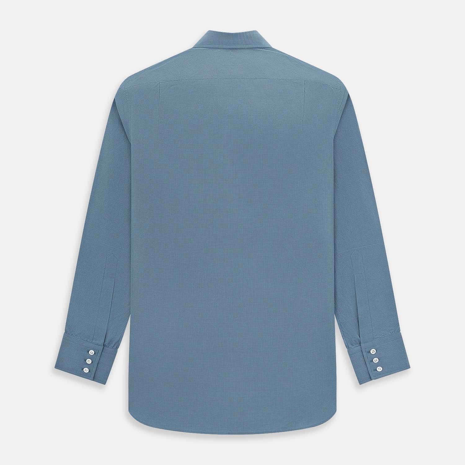 View 3 of product Steel Grey Pin Check Mayfair Shirt 19