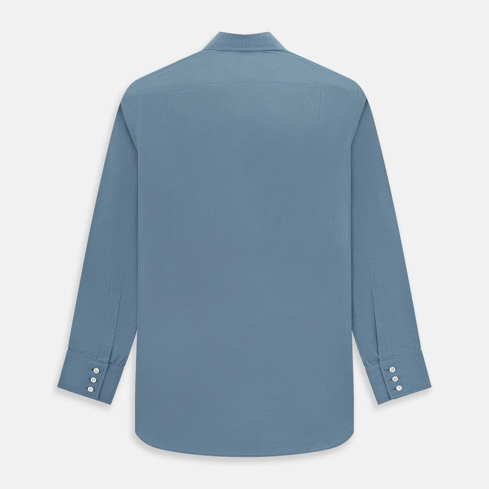Steel Grey Pin Check Mayfair Shirt Image 2