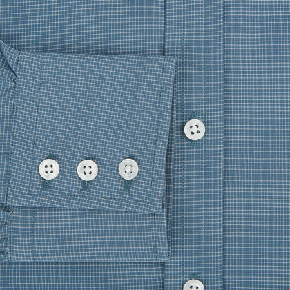 Steel Grey Pin Check Mayfair Shirt Image 3