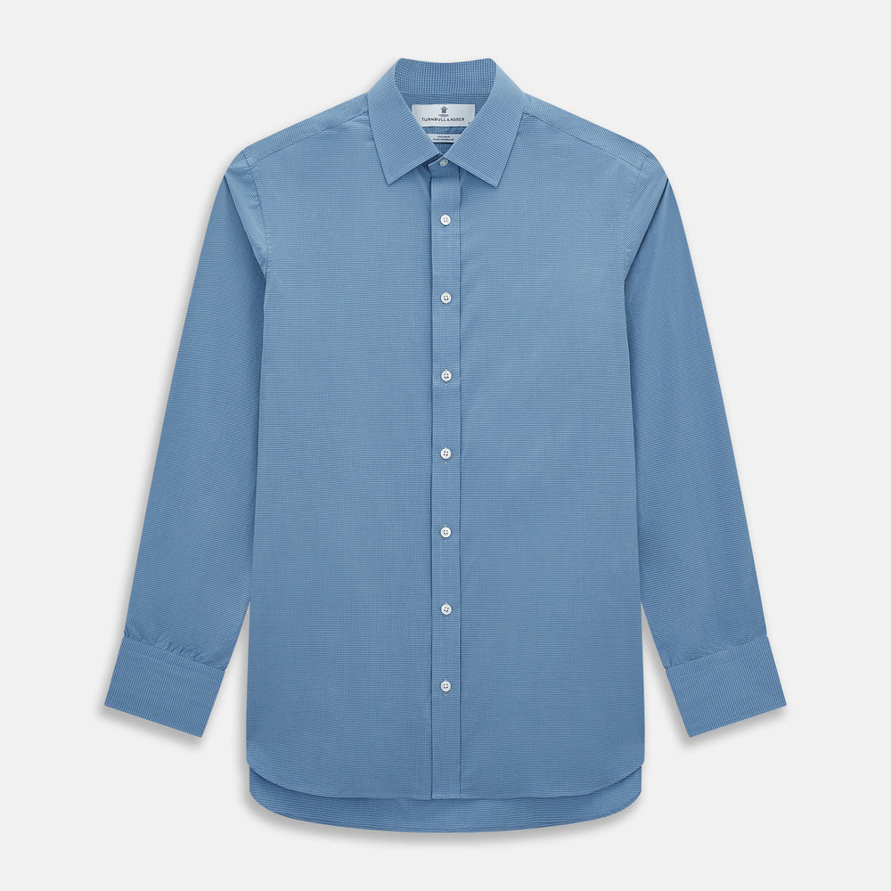 Colony Blue Pin Check Mayfair Shirt 19