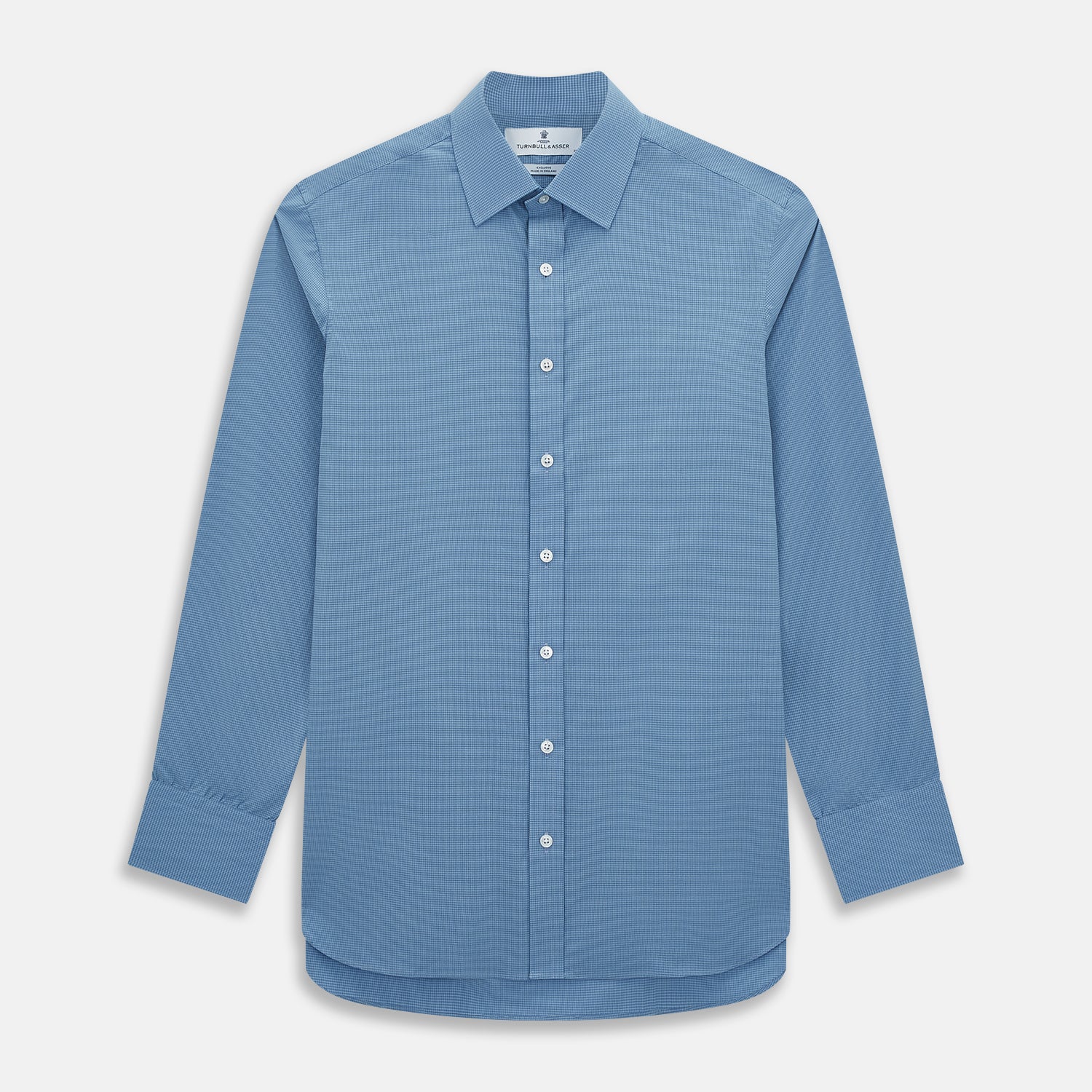 View 1 of product Colony Blue Pin Check Mayfair Shirt 19