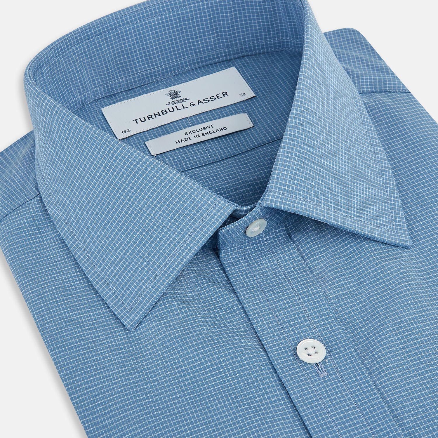 View 2 of product Colony Blue Pin Check Mayfair Shirt 19